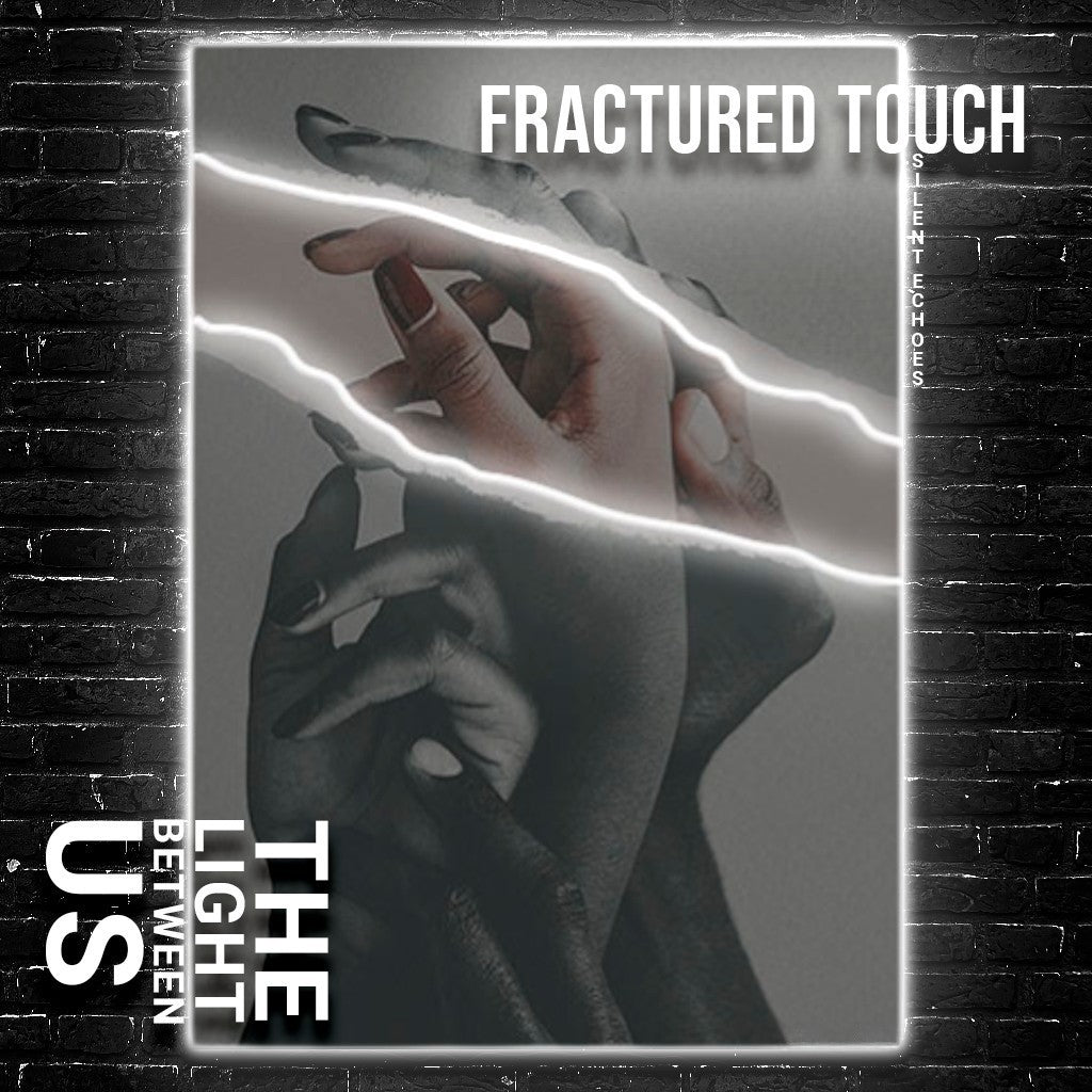 Fractured Touch: Neon Echo LED Art