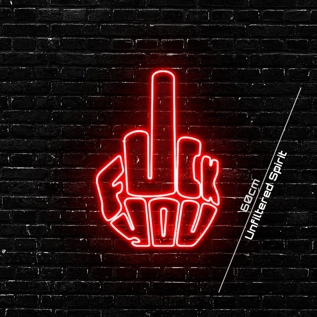 The "Unfiltered Spirit" Neon Statement