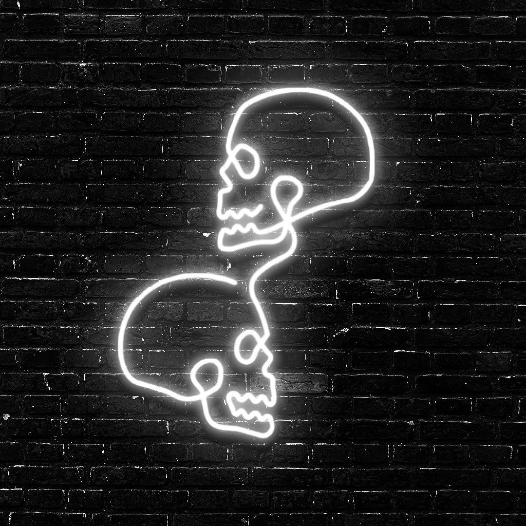 Eternal Echo | Minimalist Skull Line Art