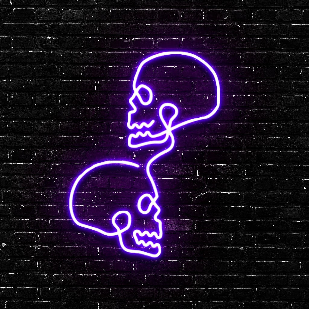 Eternal Echo | Minimalist Skull Line Art