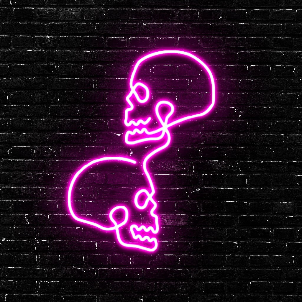 Eternal Echo | Minimalist Skull Line Art