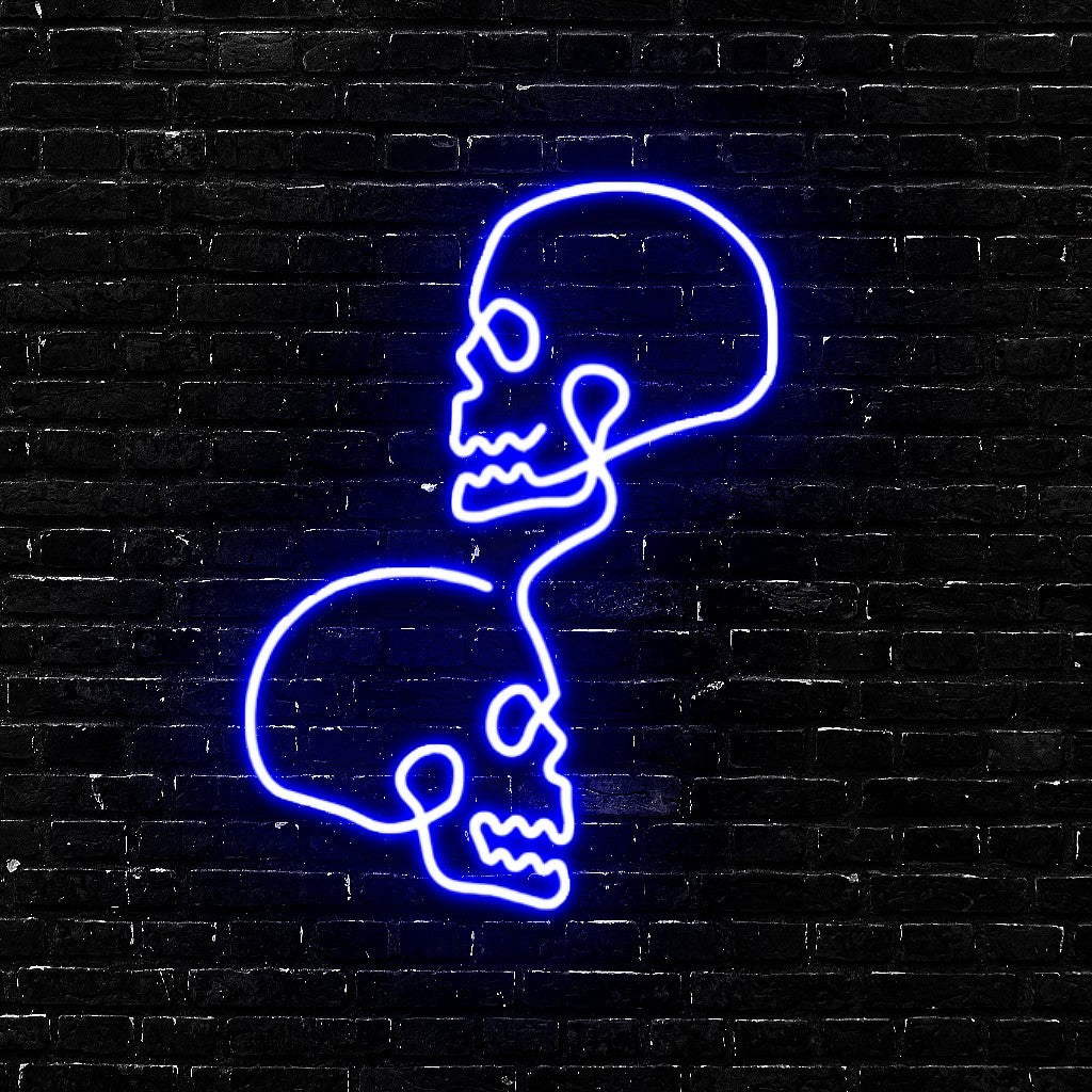 Eternal Echo | Minimalist Skull Line Art