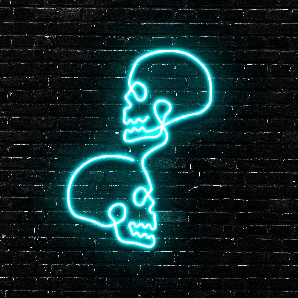 Eternal Echo | Minimalist Skull Line Art