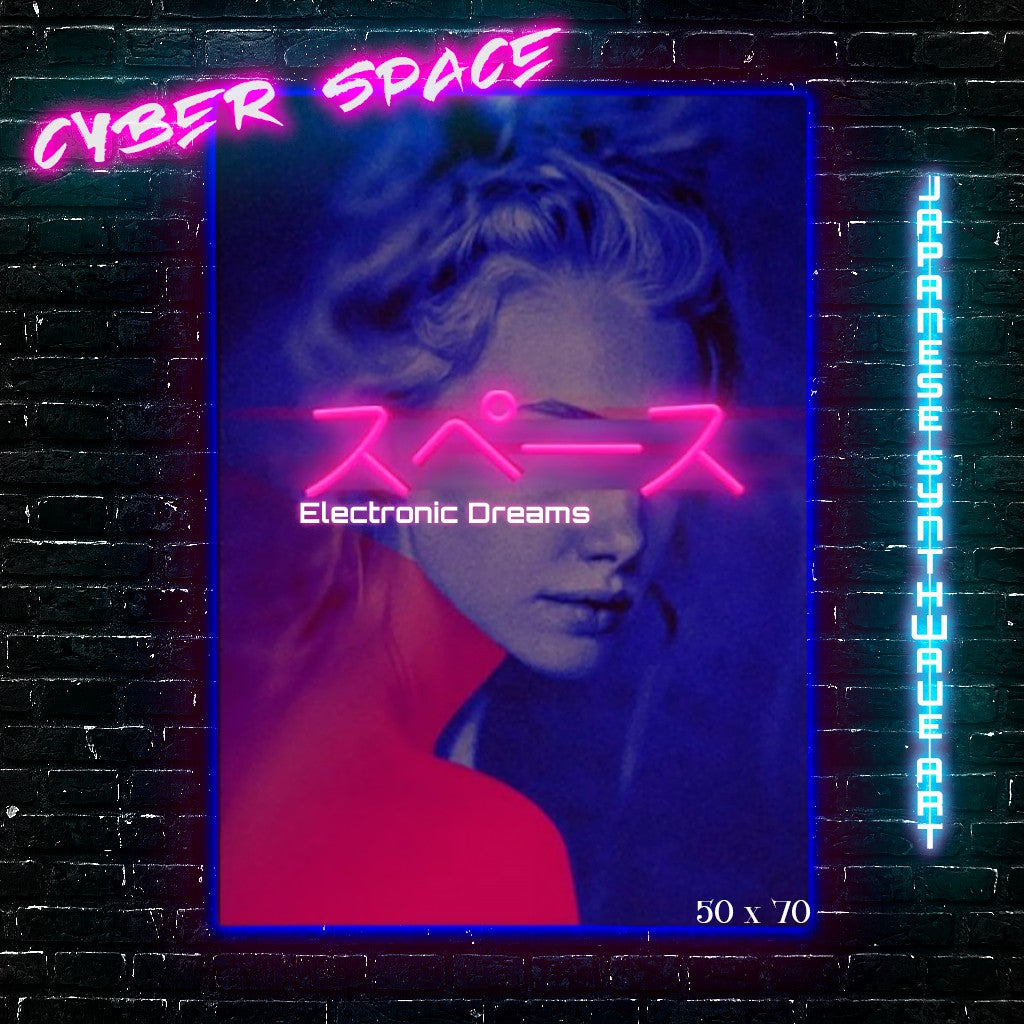 Cyber Space: Japanese Synthwave LED Art