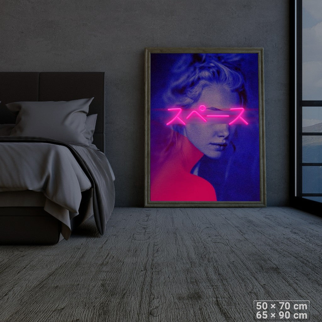 Cyber Space: Japanese Synthwave LED Art