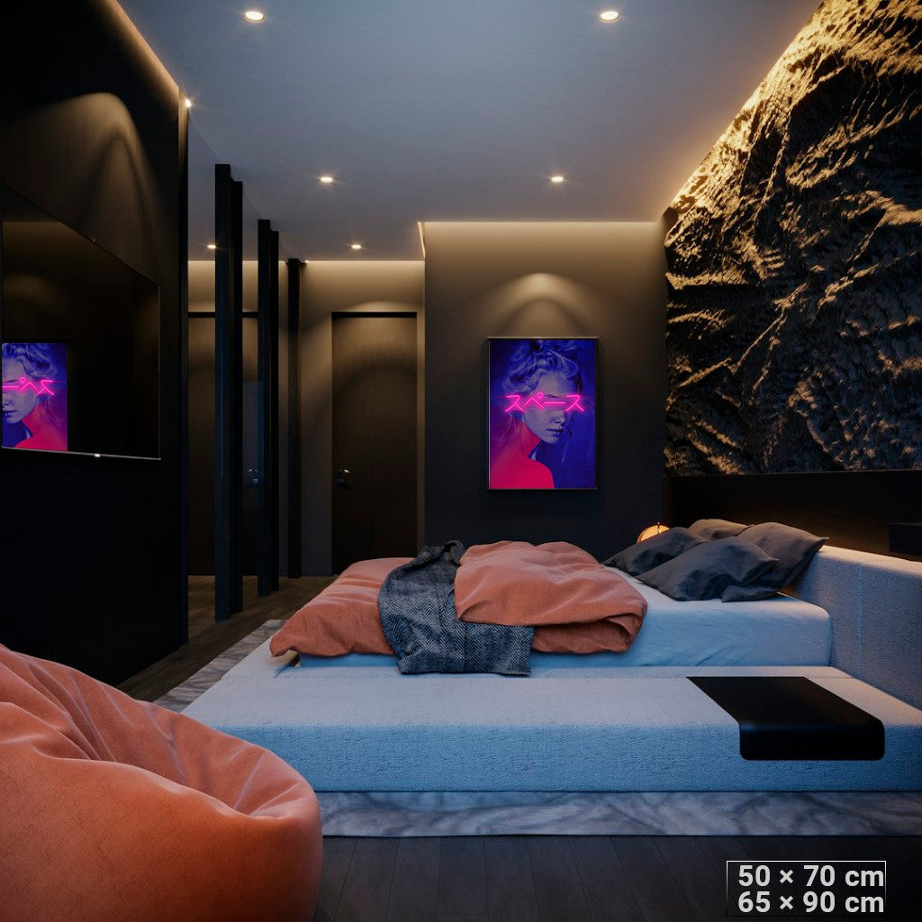 Cyber Space: Japanese Synthwave LED Art