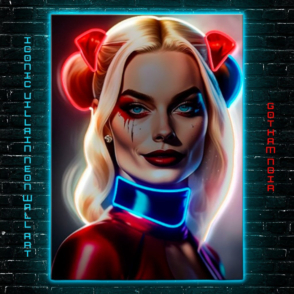 Gotham Noir: Legends in Neon LED Wall Art