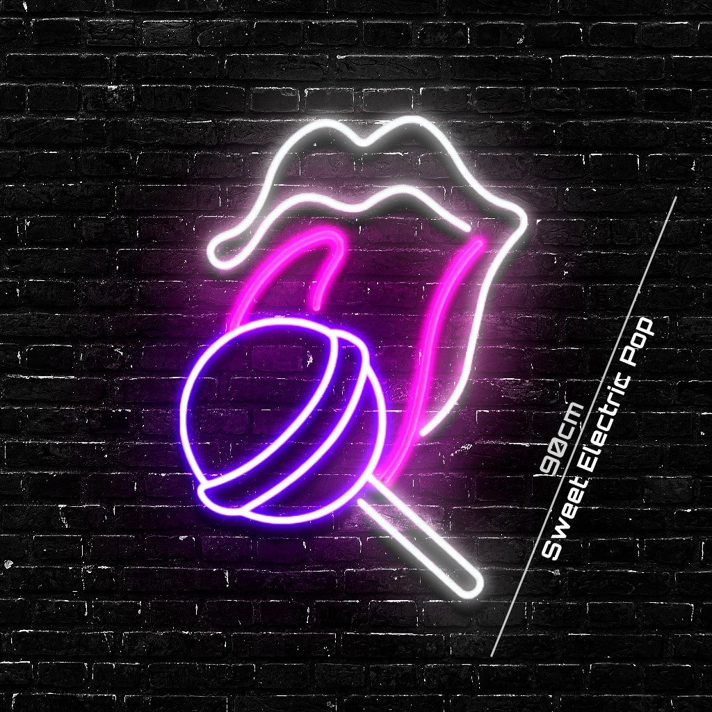 Sweet Electric Pop | The Neon Lollipop Statement
