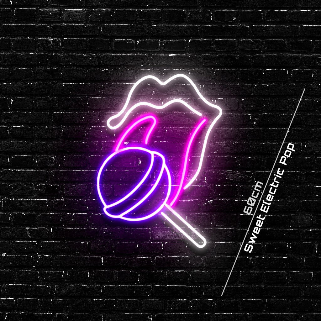 Sweet Electric Pop | The Neon Lollipop Statement