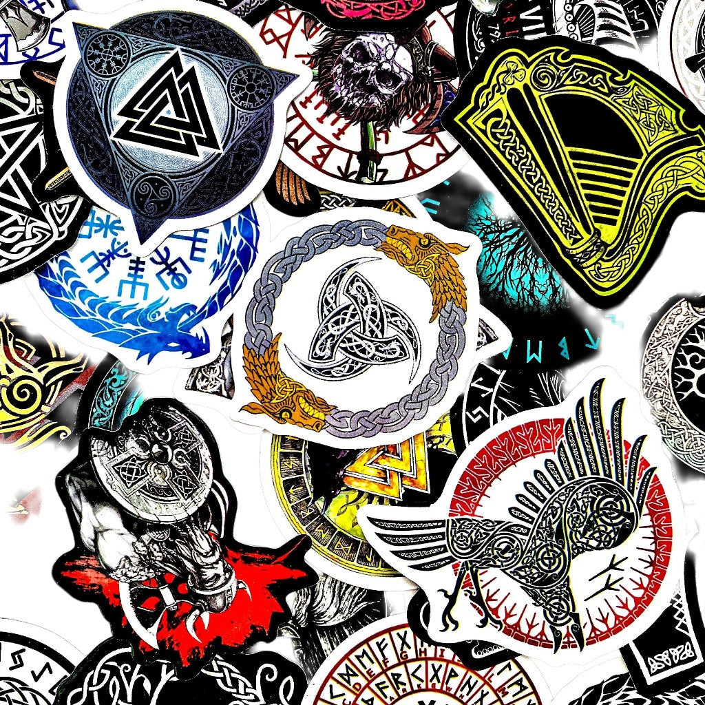 Neon Mycelium | 50 Pcs Colorful Mushroom Stickers Pack