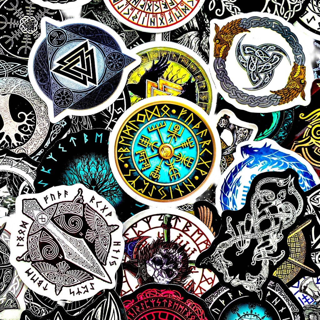 Neon Mycelium | 50 Pcs Colorful Mushroom Stickers Pack