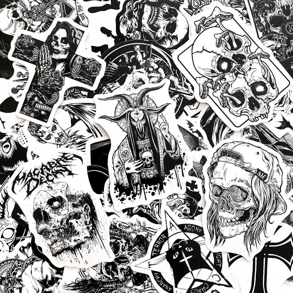 Gothic Essence | 50 Unique Vinyl Stickers Pack
