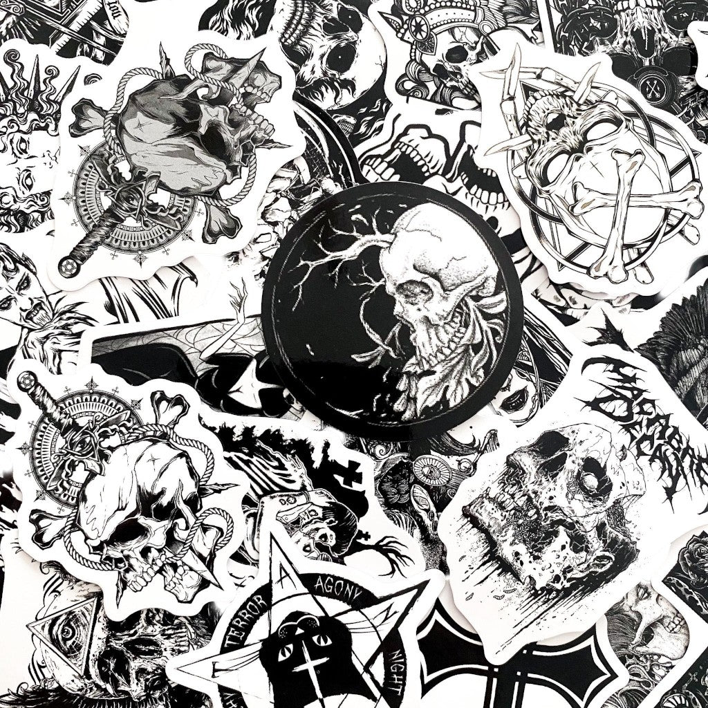 Gothic Essence | 50 Unique Vinyl Stickers Pack