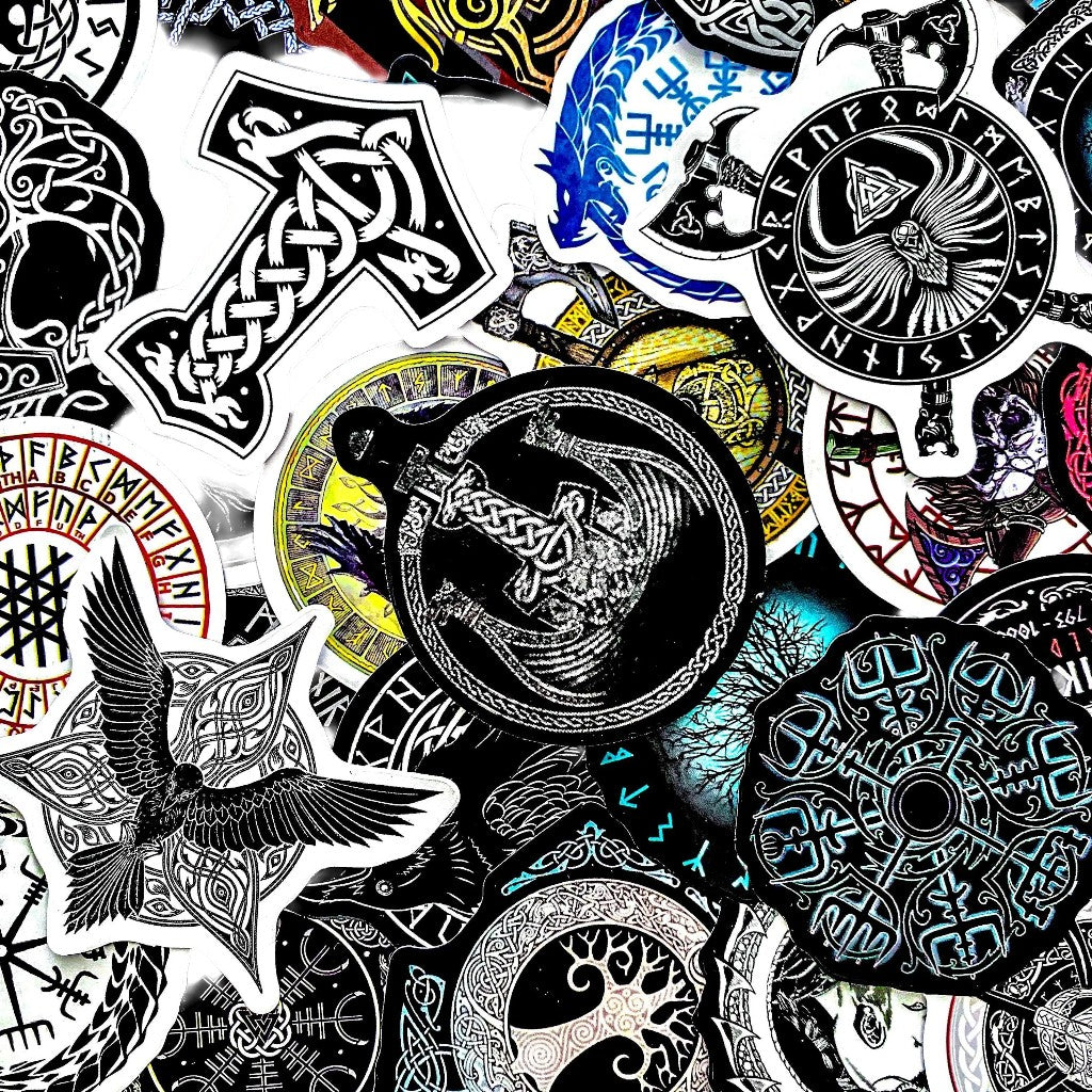 Neon Mycelium | 50 Pcs Colorful Mushroom Stickers Pack