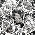 Gothic Essence | 50 Unique Vinyl Stickers Pack