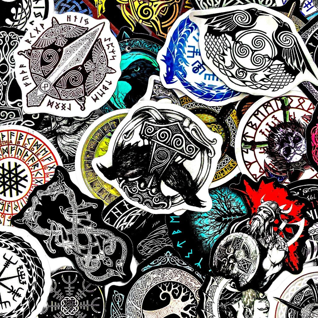 Neon Mycelium | 50 Pcs Colorful Mushroom Stickers Pack