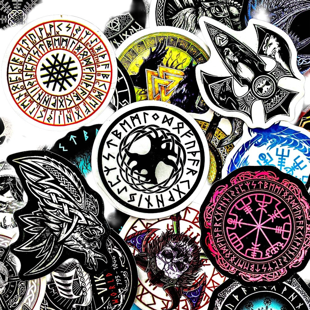 Neon Mycelium | 50 Pcs Colorful Mushroom Stickers Pack