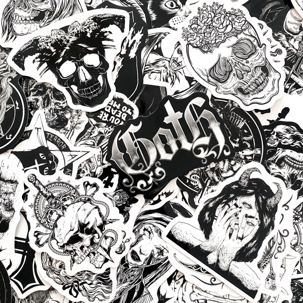 Gothic Essence | 50 Unique Vinyl Stickers Pack