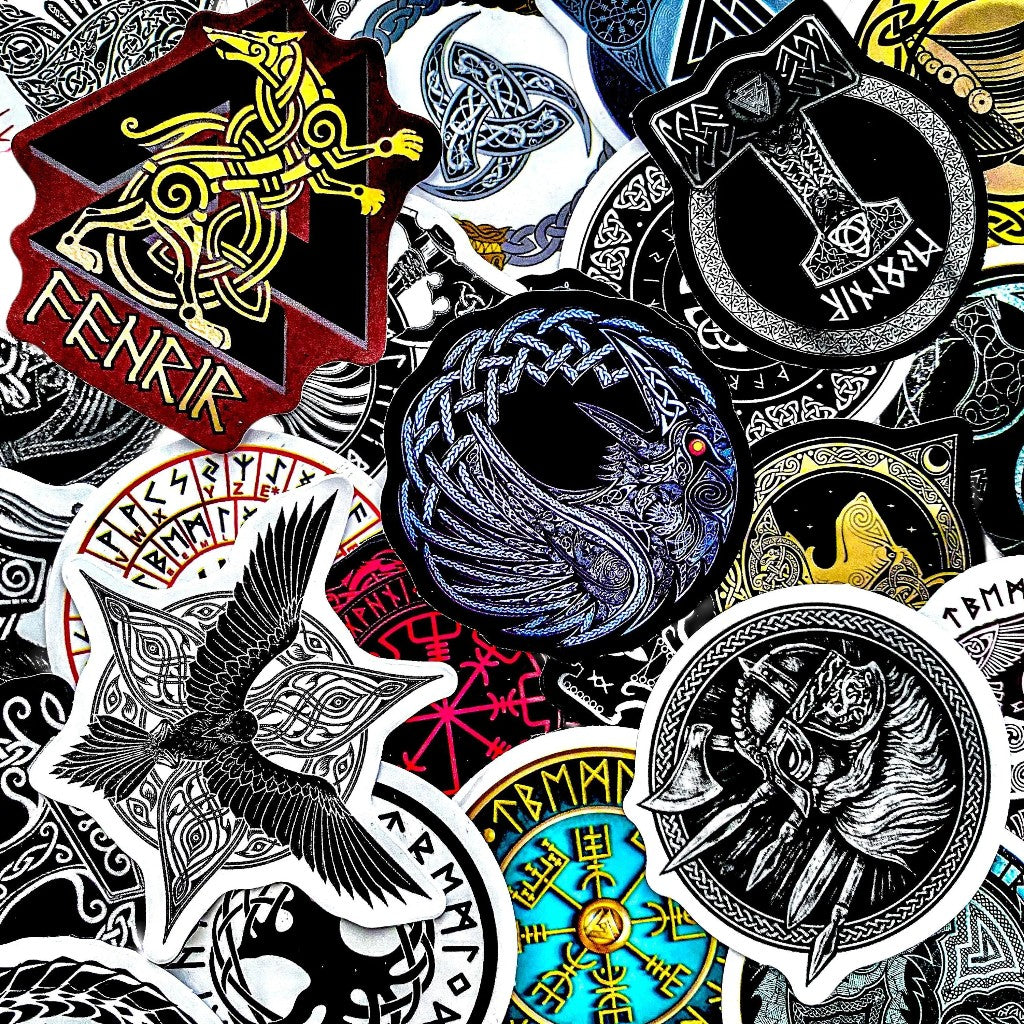 Neon Mycelium | 50 Pcs Colorful Mushroom Stickers Pack