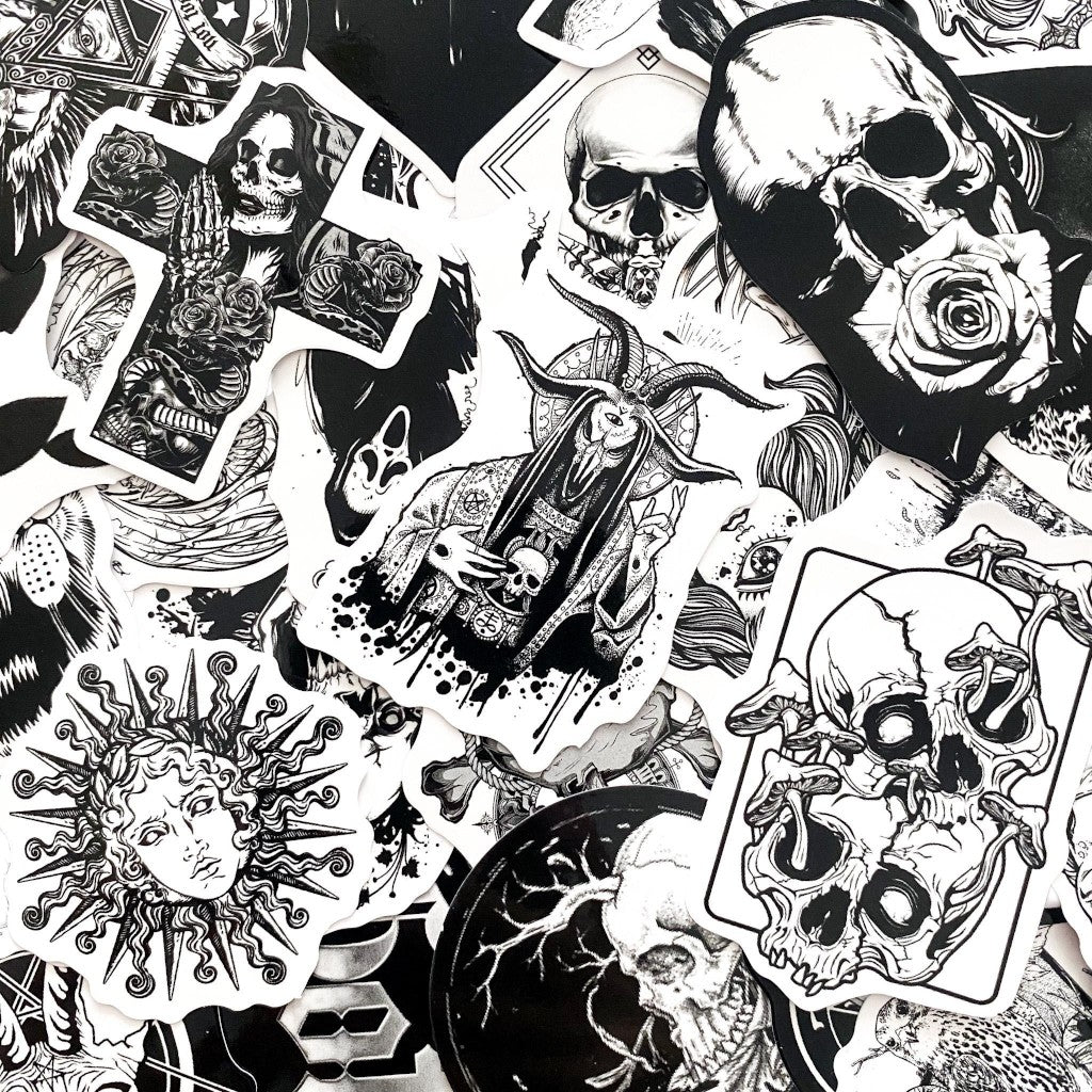 Gothic Essence | 50 Unique Vinyl Stickers Pack